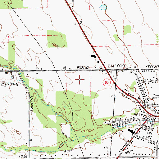 Topographic Map of Aubles Trailer Park, NY
