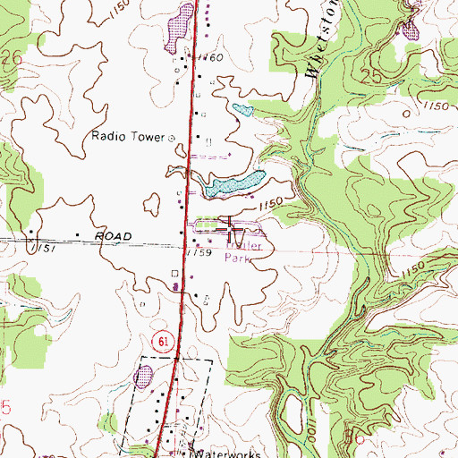 Topographic Map of Northgate Mobile Home Park, OH