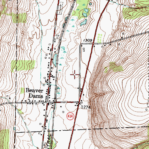 Topographic Map of Cherry Lane, NY
