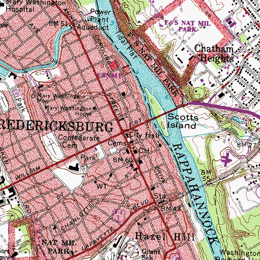Topographic Map of Catherine W. Jones McKann Center, VA