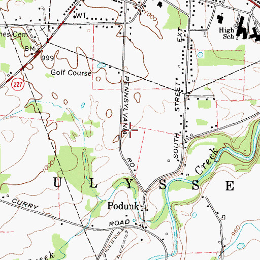 Topographic Map of Church of Jesus Christ of Latter Day Saints, NY