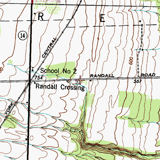 Topographic Map of Raplee Cemetery, NY