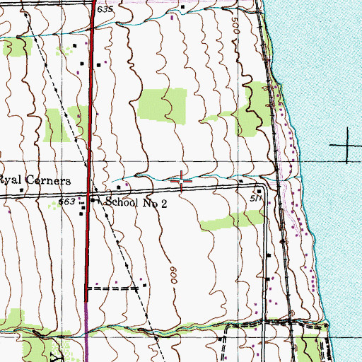 Topographic Map of Anthony Road Winery, NY