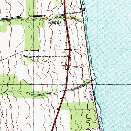Topographic Map of Fox Run Winery, NY