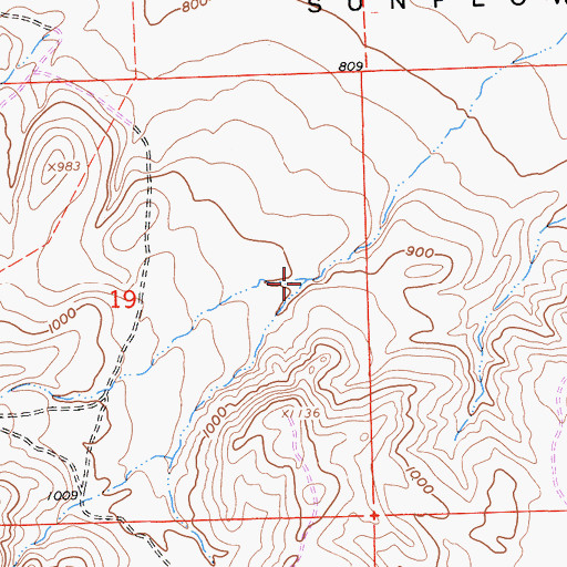 Topographic Map of White City Canyon, CA