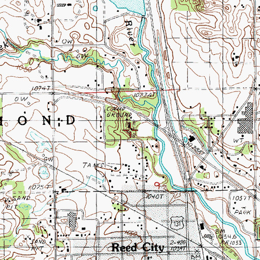Topographic Map of Rambadt Memorial Park, MI