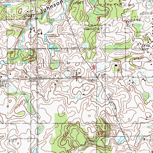 Topographic Map of Saint Paul Lutheran Church, MI