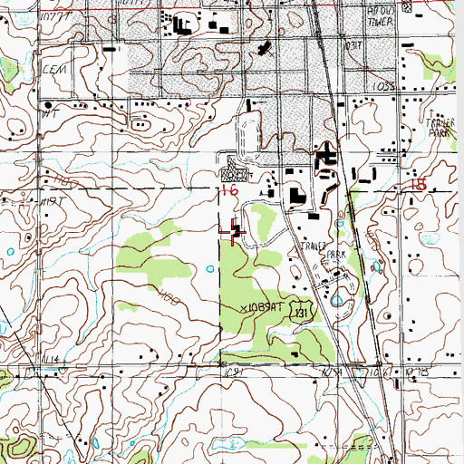 Topographic Map of Saint Philip Neri Catholic Church, MI