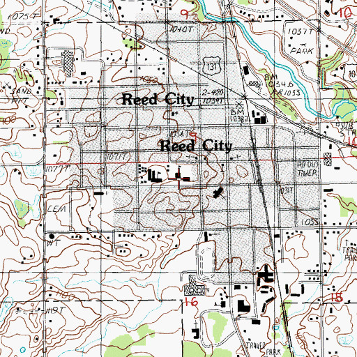 Topographic Map of Upper Elementary School, MI