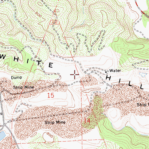 Topographic Map of White Hills, CA