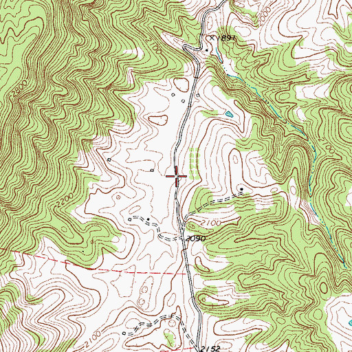 Topographic Map of Scott Hollow, WV
