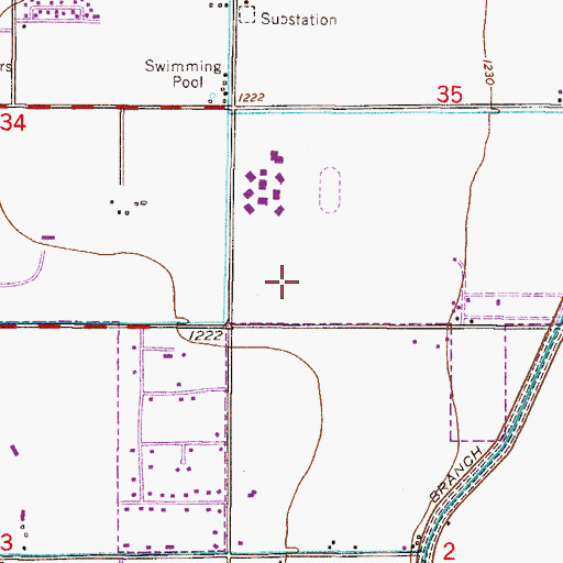 Topographic Map of The Haciendas, AZ