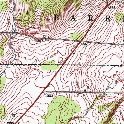 Topographic Map of Crystal Valley Mennonite Church, NY