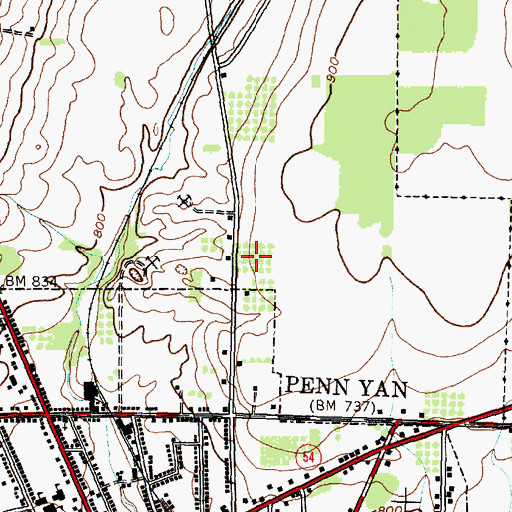 Topographic Map of Church of Jesus Christ of Latter Day Saints, NY