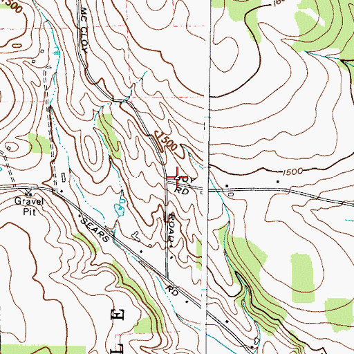Topographic Map of School Number 6 (historical), NY