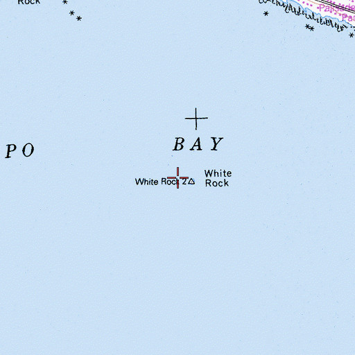 Topographic Map of White Rock, CA