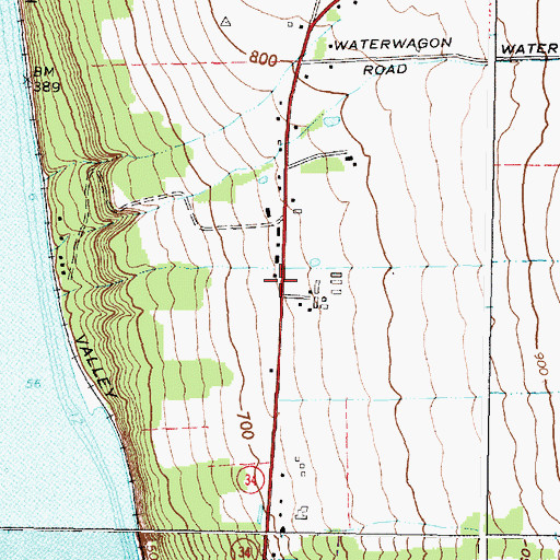 Topographic Map of School Number 15 (historical), NY