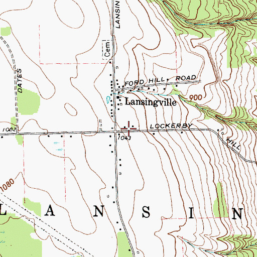Topographic Map of School Number 7 (historical), NY