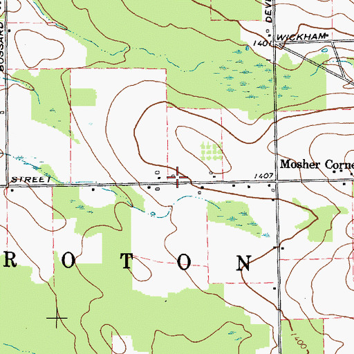 Topographic Map of School Number 21 (historical), NY