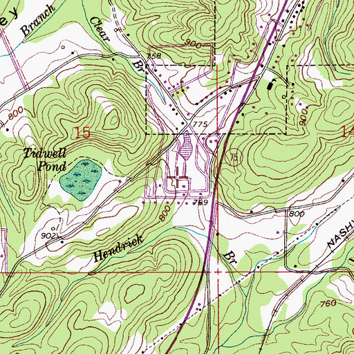 Topographic Map of Balle Mobile Home Park, AL