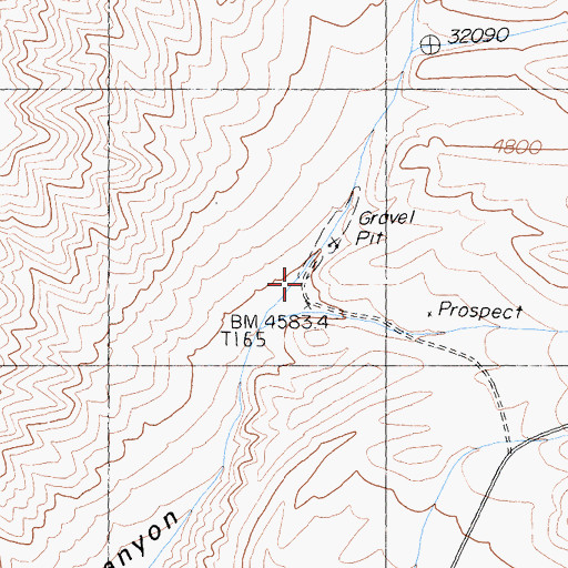 Topographic Map of White Sage Wash, CA