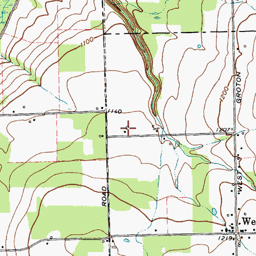 Topographic Map of Sandyside Dairy, NY