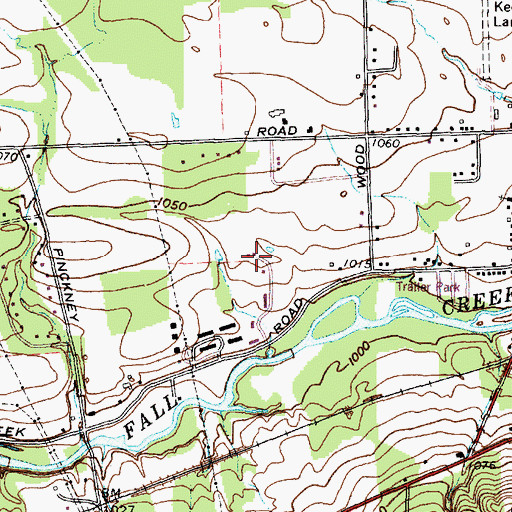 Topographic Map of Flying High Farm, NY