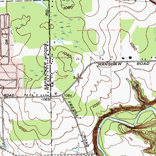 Topographic Map of Ludgate Produce Farms, NY