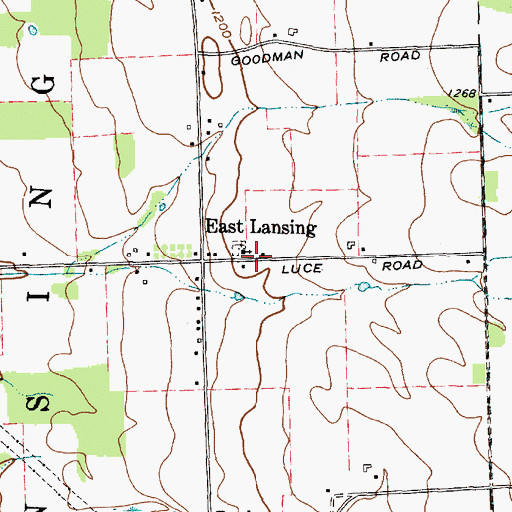 Topographic Map of East Lansing Church, NY