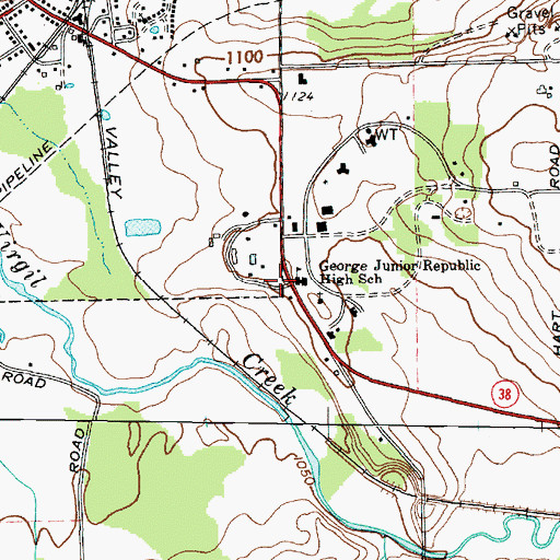 Topographic Map of School Number 27 (historical), NY