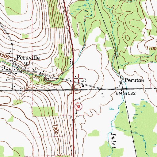 Topographic Map of School Number 10 (historical), NY