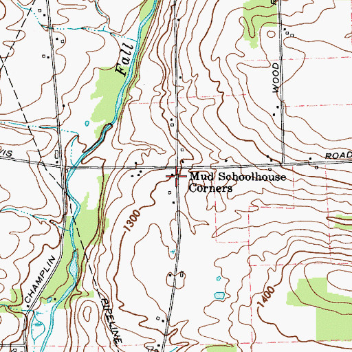 Topographic Map of School Number 13 (historical), NY