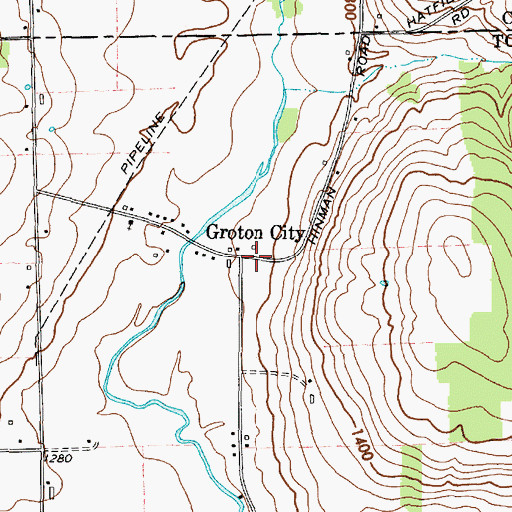 Topographic Map of School Number 5 (historical), NY