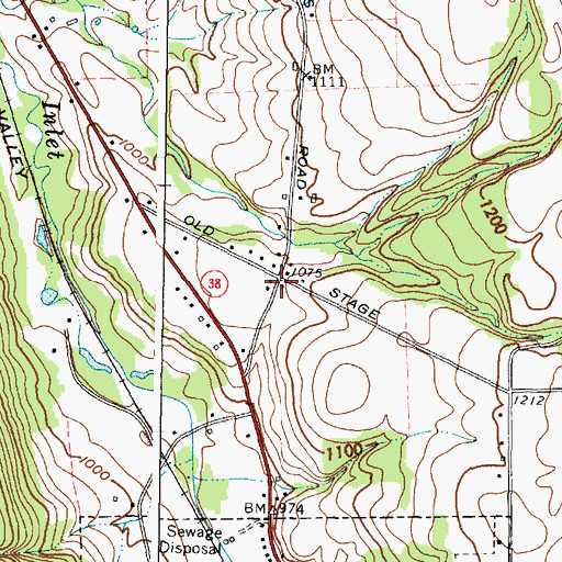 Topographic Map of School Number 3 (historical), NY