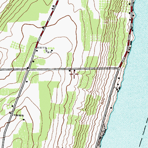 Topographic Map of Simmons Vineyard, NY