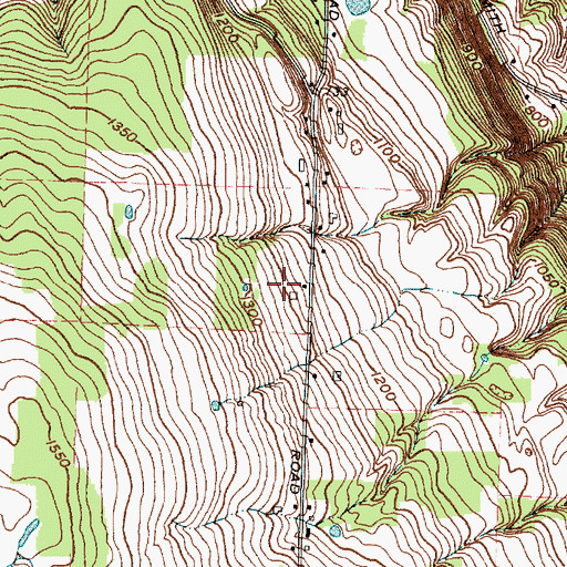 Topographic Map of Stoneybrook Farm, NY
