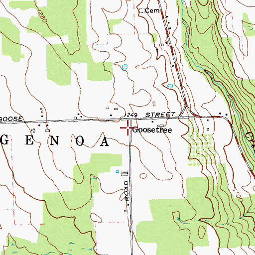 Topographic Map of Grisamore Farms, NY