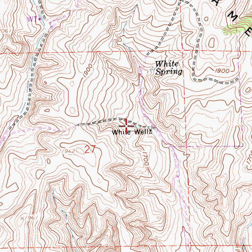 Topographic Map of White Well, CA