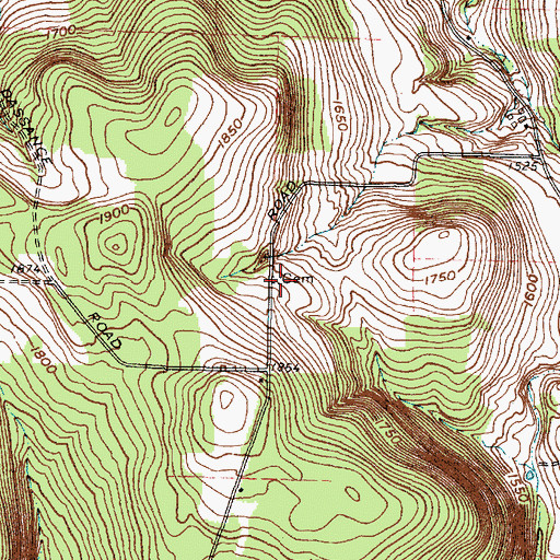 Topographic Map of Hine Family Cemetery, NY