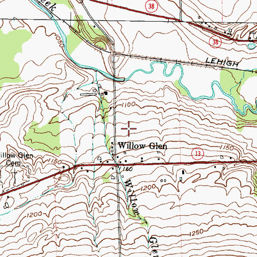 Topographic Map of Holy Cross Catholic Church, NY