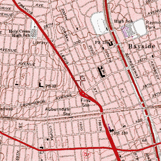 Topographic Map of Jesus Covenant Church, NY