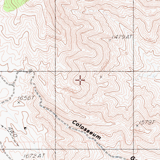 Topographic Map of Whitfield Spring, CA