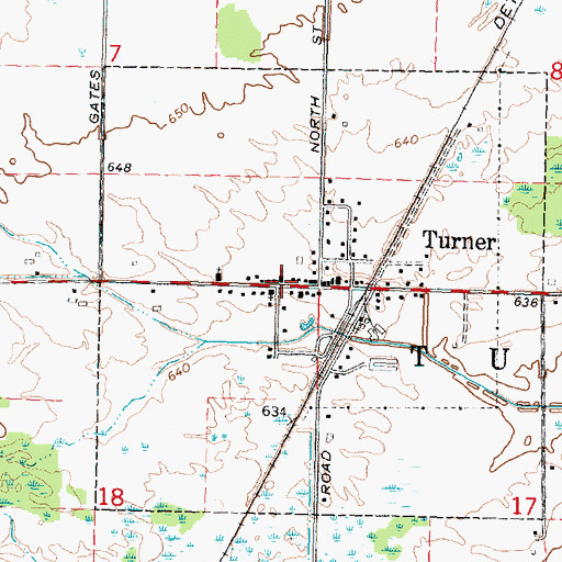 Topographic Map of Renaissance Fellowship Church, MI
