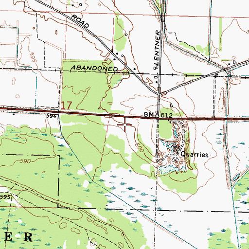 Topographic Map of Knoll View Golf Course, MI