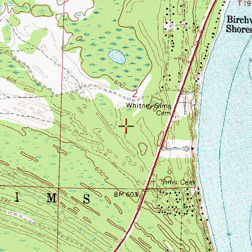 Topographic Map of Huron Breeze Golf and Country Club, MI