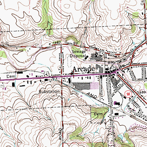 Topographic Map of Saints Peter And Paul's Catholic Church, NY