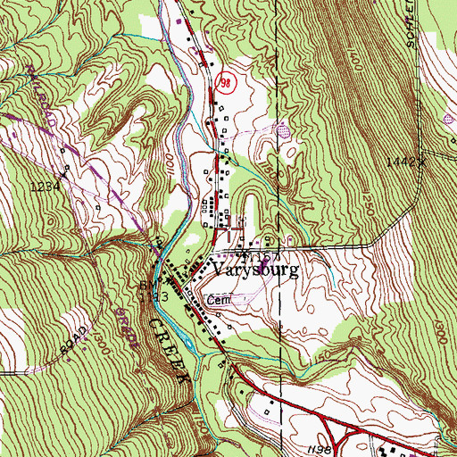 Topographic Map of Saint Joseph's Roman Catholic Church, NY