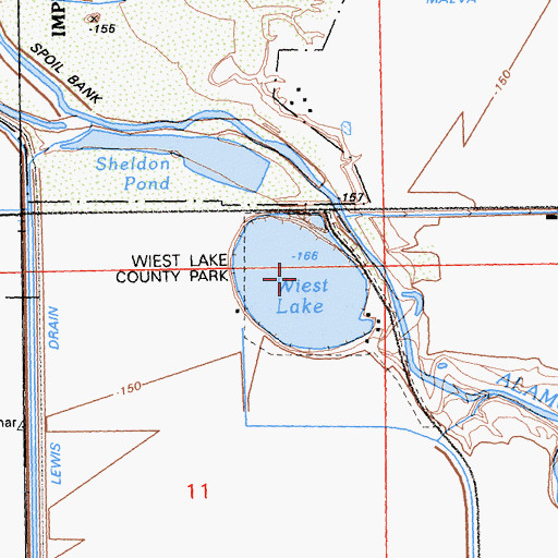 Topographic Map of Wiest Lake, CA