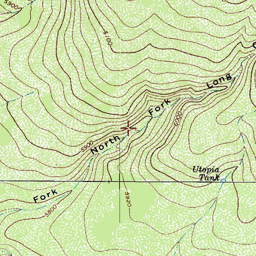 Topographic Map of Anniversary Tank, AZ