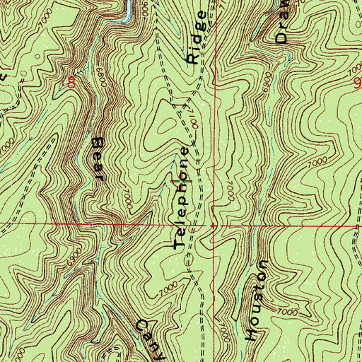 Topographic Map of Mountan Tank, AZ